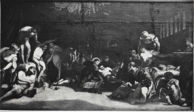 Musée Magnin de Dijon — D'après le Tintoret. St. Roch soignant les pestiférés — insieme